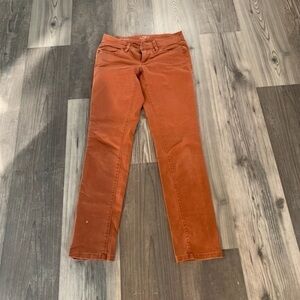 Loft‎ Modern Skinny Rustic Orange Pants 24